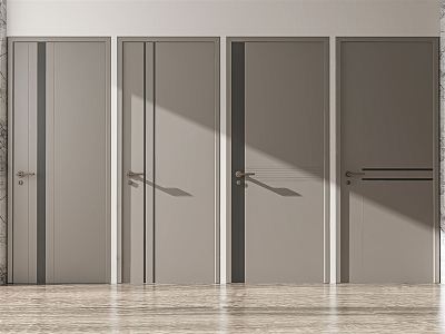 Modern swing door 3d model