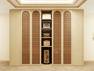 Wardrobe Design Wardrobe Effect Diagram Wardrobe Coat Cabinet Design Coat Cabinet 3d model