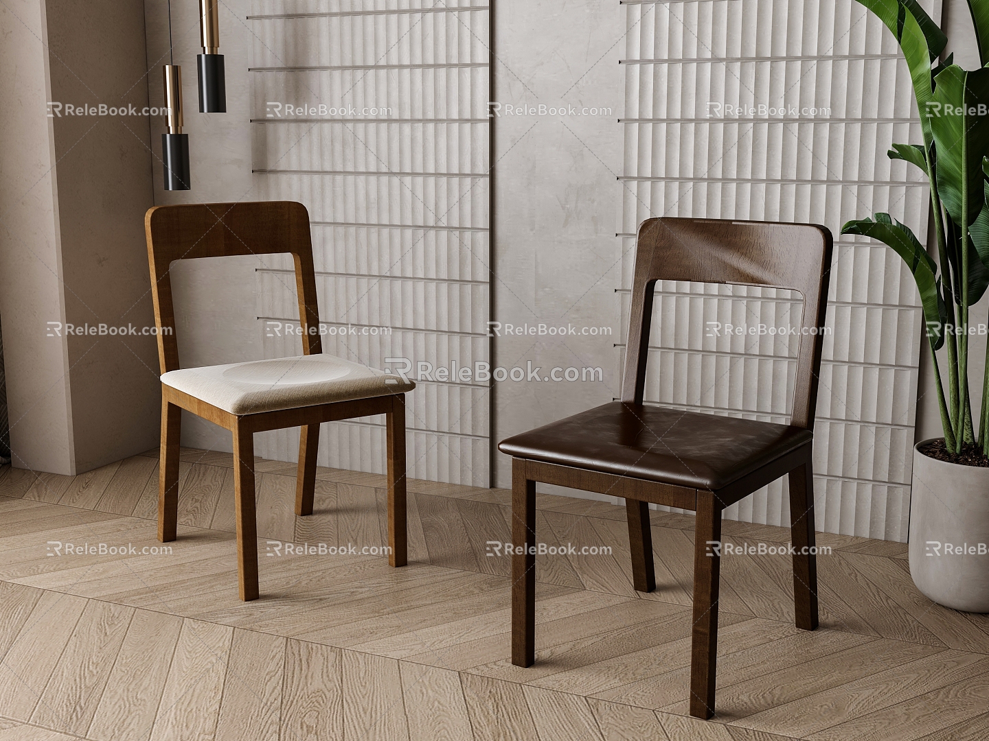 American Dining Chair 3d model