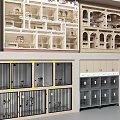 Multi Tier Pet Cages With Compartments In Wooden And White Design Structure