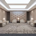 Modern Reception Room Leader Reception Room 3d model