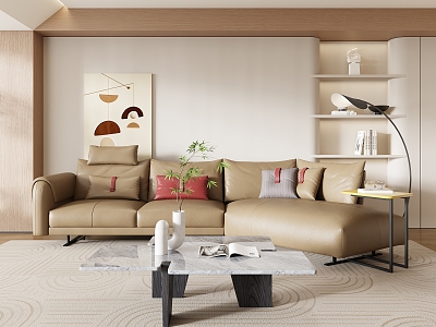 Multi-person corner sofa combination model