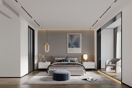 Modern Bedroom Simple Bedroom 3d model