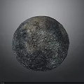 Detailed Celestial Sphere Model With Textured Surface Gray Blue Brown Hues