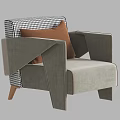 Single Seater Sofas In Various Styles And Colors For Modern Living Spaces 3d model