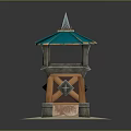 Tower defense sentry tower air defense watchtower observatory tower loft 3d model