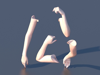 Manicure Hand Model 3d model