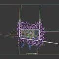 Birds Eye View Planning Of Modern Campus With Classroom Buildings Sports Field And Green Spaces