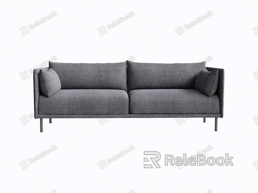 Modern Double Sofa Simple Multiplayer Sofa model