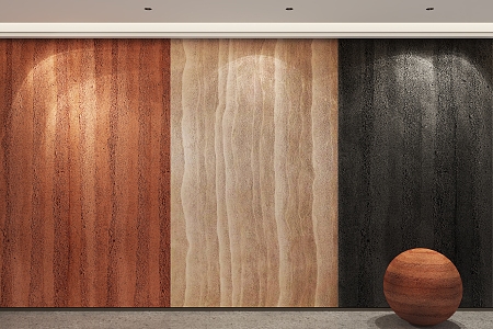 rammed earth wall slab background wall vr3d model 2018 3d model