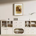 Modern bookcase 3d model