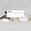Modern ceiling fan lamp fan chandelier 3d model