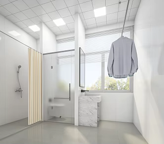 Toilet School Toilet Dormitory Toilet School 3d model