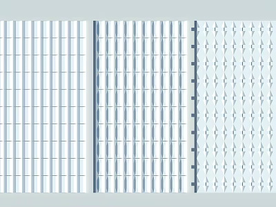 Modern Wall Panels With Vertical Lines And Diamond Shapes Interior Decor 3d model