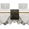 Modern Reception Desk Front Desk Combination 3d model