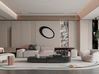 modern living room model