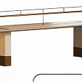 Modern Sales Department Large Board Table Long Table Handmade Table 3d model