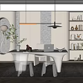 Modern study 3d model