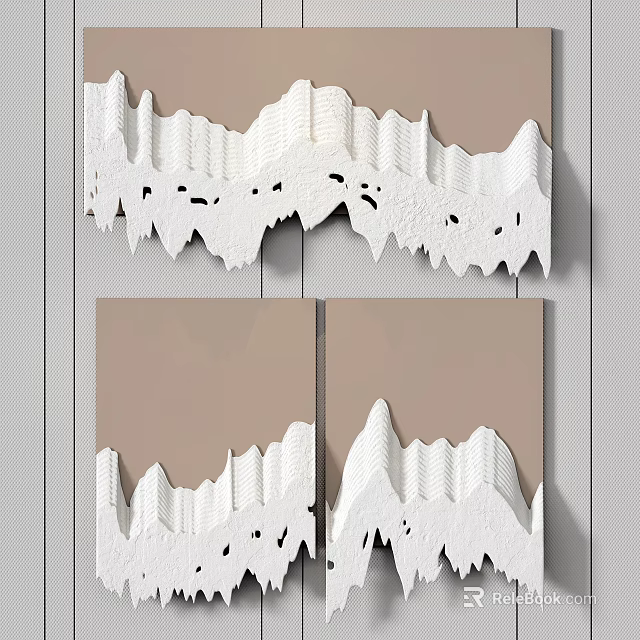 Open Concept Modern Kitchen Interior Design With Island Counter And Cabinets 3d model