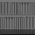 Various Classic Roman Columns With Different Styles Intricate Carvings And White Finish