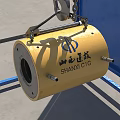 Yellow Cylindrical Industrial Equipment For Construction By SHANXI CIG With Lifting Gear