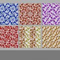Retro Tile Small Tile Seamless Ceramic Mosaic Classic Color Matching Hong Kong Style Retro Chinese Traditional Mosaic Pattern 3d model