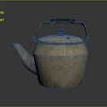 Vintage Copper Kettle As Daily Electrical Appliance With Metal Handle And Classic Design