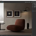 Modern Lazy Sofa 3d model
