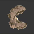 Detailed Modern 3D Rock Model with Textured Surface for Design Projects 3d model