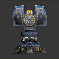 laser tower turret turntable sci-fi tower defense game tower defense sci-fi turret game turret game turret 3d model