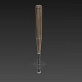 Wooden Baseball Bat Sports Equipment With Leather Wrapped Grip For Baseball Training