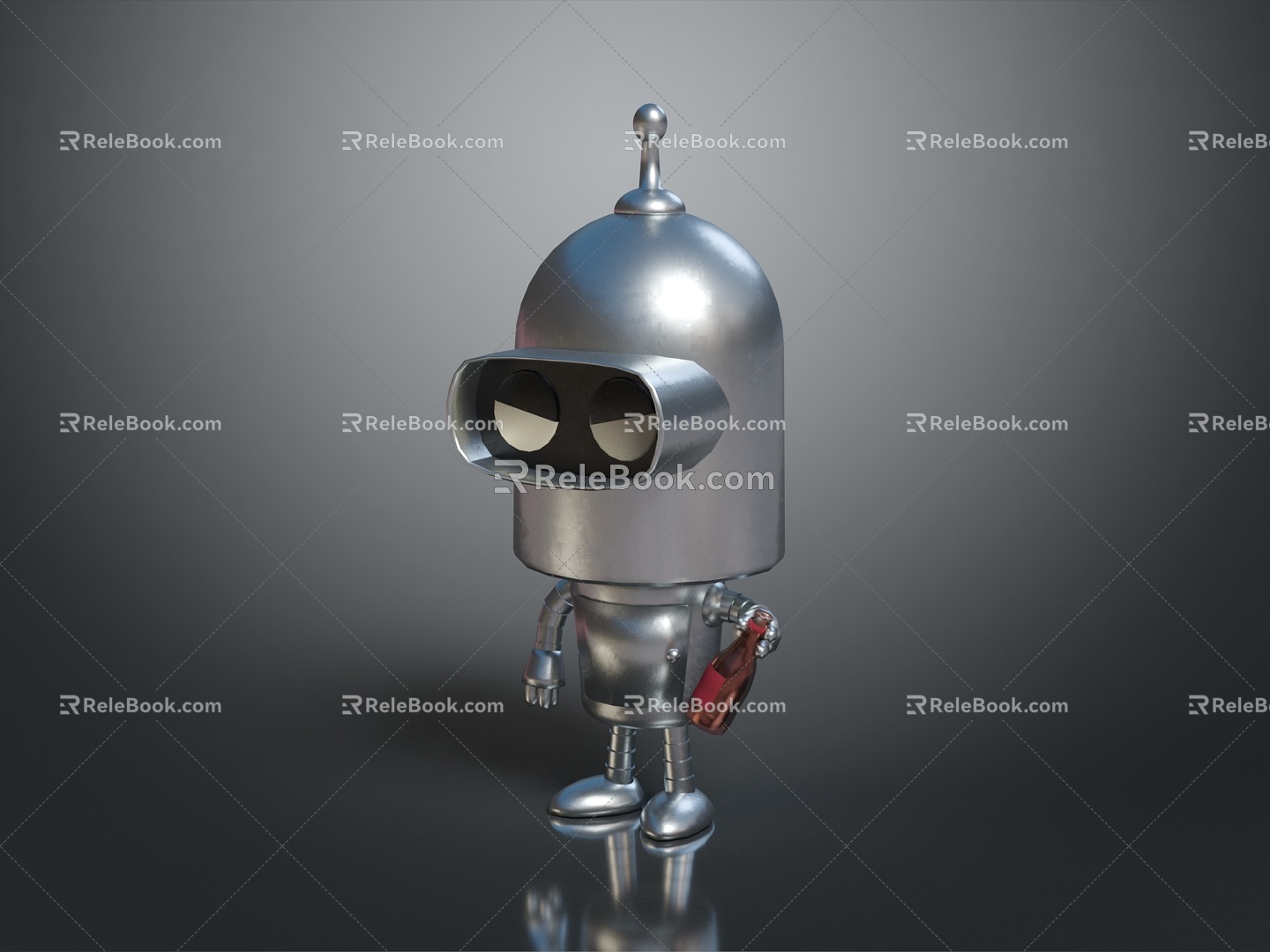 Robot Robot Assistant Small Robot Robot Butler Robot Butler Figure Game Figure 3d model