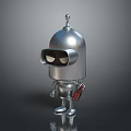 Robot Assistant Small Robot Butler Robot Butler Figure Game Figure 3d model