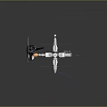 Space Mission Equipment Showcasing Space Shuttle Docked With Modular Space Station And Solar Panels