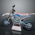 Modern motorcycle two-wheeled motorcycle off-road motorcycle road racing motorcycle 3d model