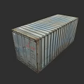 Industrial Rusty ISO Container Building With CCL Marking And Metal Structure