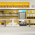 Jinbei Kids Specialty Store With Yellow White Interior Toys Display Counters And Shopping Customers