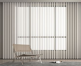 modern curtain blinds curtain 3d model