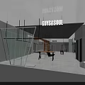 GUYS&SOUL Clothing Store Interior Design With Display Racks And Wooden Table