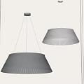 Modern Pleated Pendant Lights in White and Gray for Stylish Interior Design