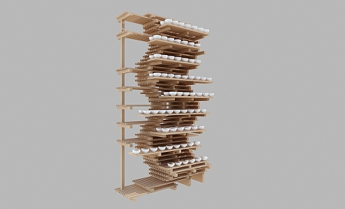 Modern Exhibition Rack 3d model