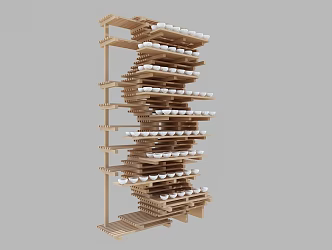 Modern Exhibition Rack 3d model