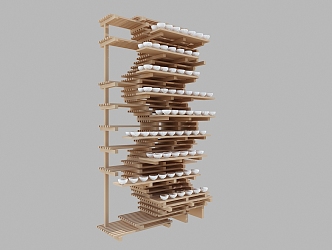 Modern Exhibition Rack 3d model