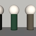 Modern table lamp color fashion 3d model