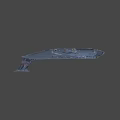 US Air Force Military Transport Aircraft With Gray Body And Four Engines
