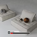 Modern Lazy Sofa Piedmont Lazy Sofa 3d model