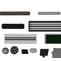Different Types Of Modern Lighting Fixtures With Strip Panel And Round Designs