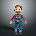 Robot Assistant Small Robot Butler Robot Butler Figure Game Figure 3d model