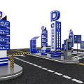 Smart Parking Lot with Automatic Payment System Car Plate Recognition Entrance Exit Signage