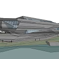 Modern Museum Building With Waterfront Location And Contemporary Architectural Design